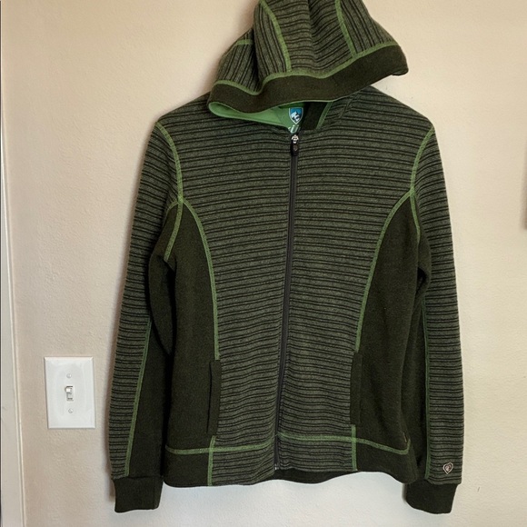 KÜHL Green Outdoor Chianti Wool-blend zip up Jacket size M - Picture 1 of 5